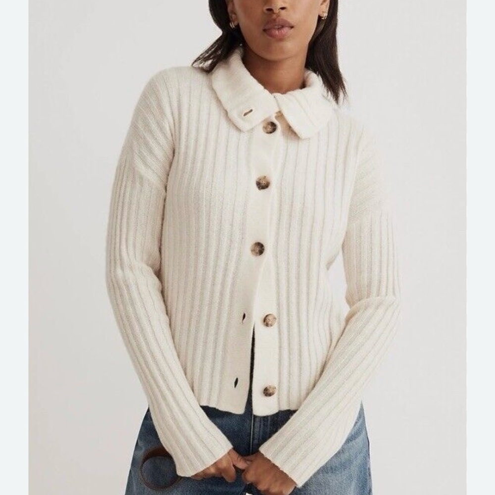 Madewell Oversized Collared Cardigan